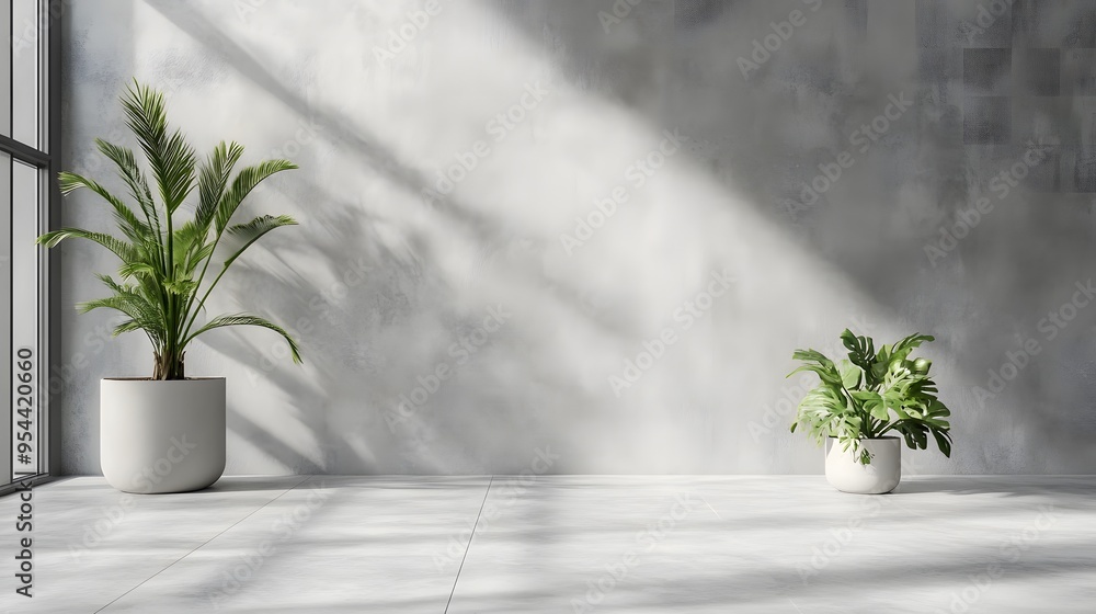 Potted plants adorn the interior, adding a touch of nature to the home Potted plants adorn the interior, adding a touch of nature to the home