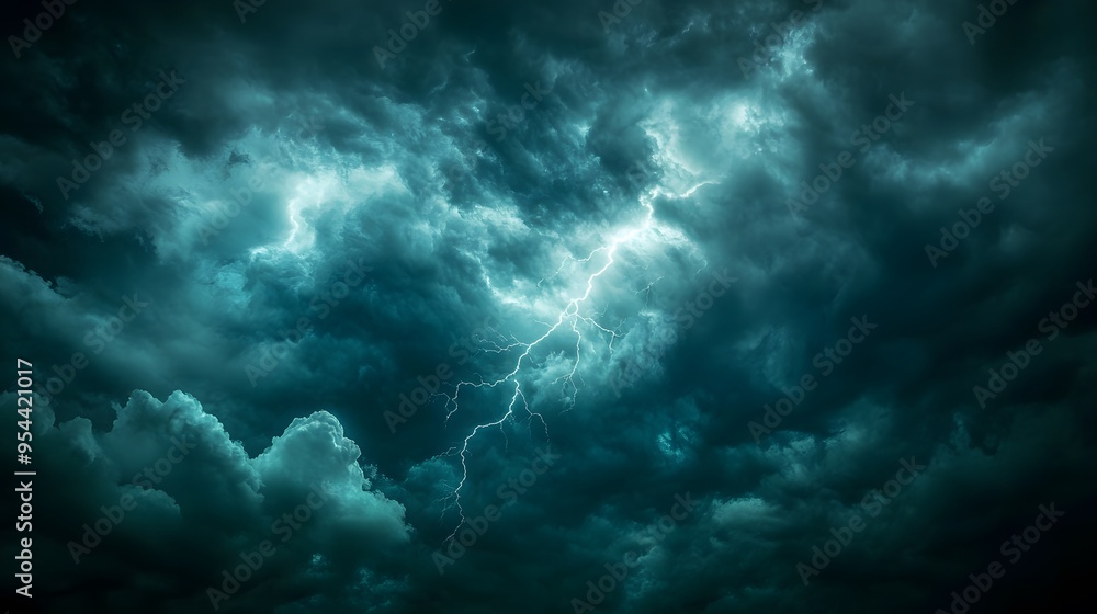 Dramatic timelapse of storm clouds racing across the sky, illuminated by flashes of lightning Dramatic timelapse of storm clouds racing across the sky, illuminated by flashes of lightning