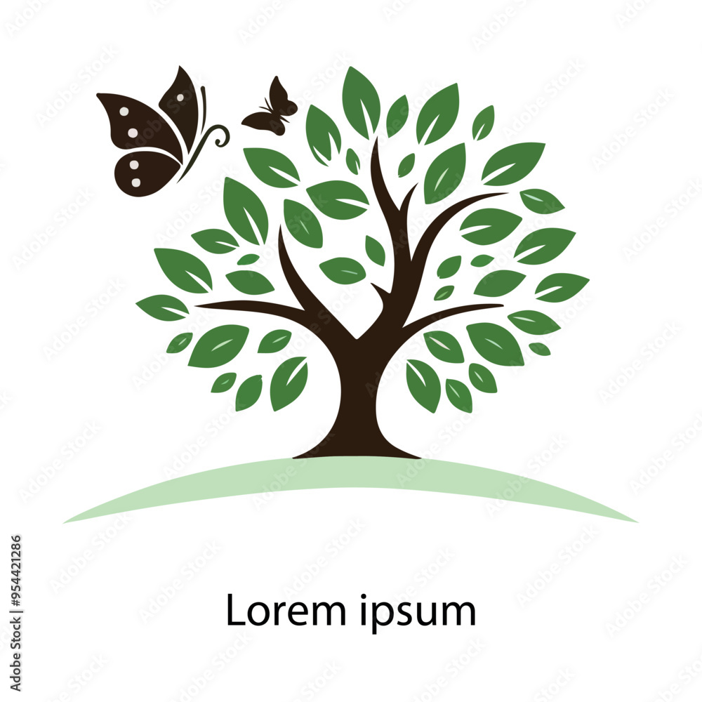 Obraz premium natural tree logo