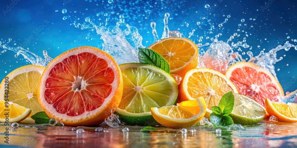 Vibrant photo featuring a refreshing citrus splash , citrus, orange, lemon, lime, splash, fresh, vibrant, colorful, juice Vibrant photo featuring a refreshing citrus splash , citrus, orange, lemon, lime, splash, fresh, vibrant, colorful, juice