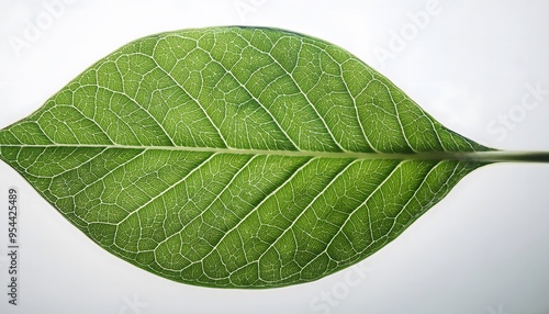  A macro photograph of a leaf’s surface, revealing the detailed structure