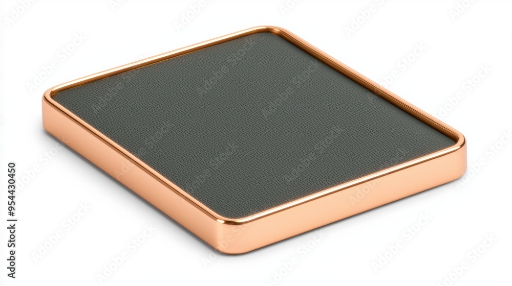 Grey Leather Coaster. Grey Leather Coaster.