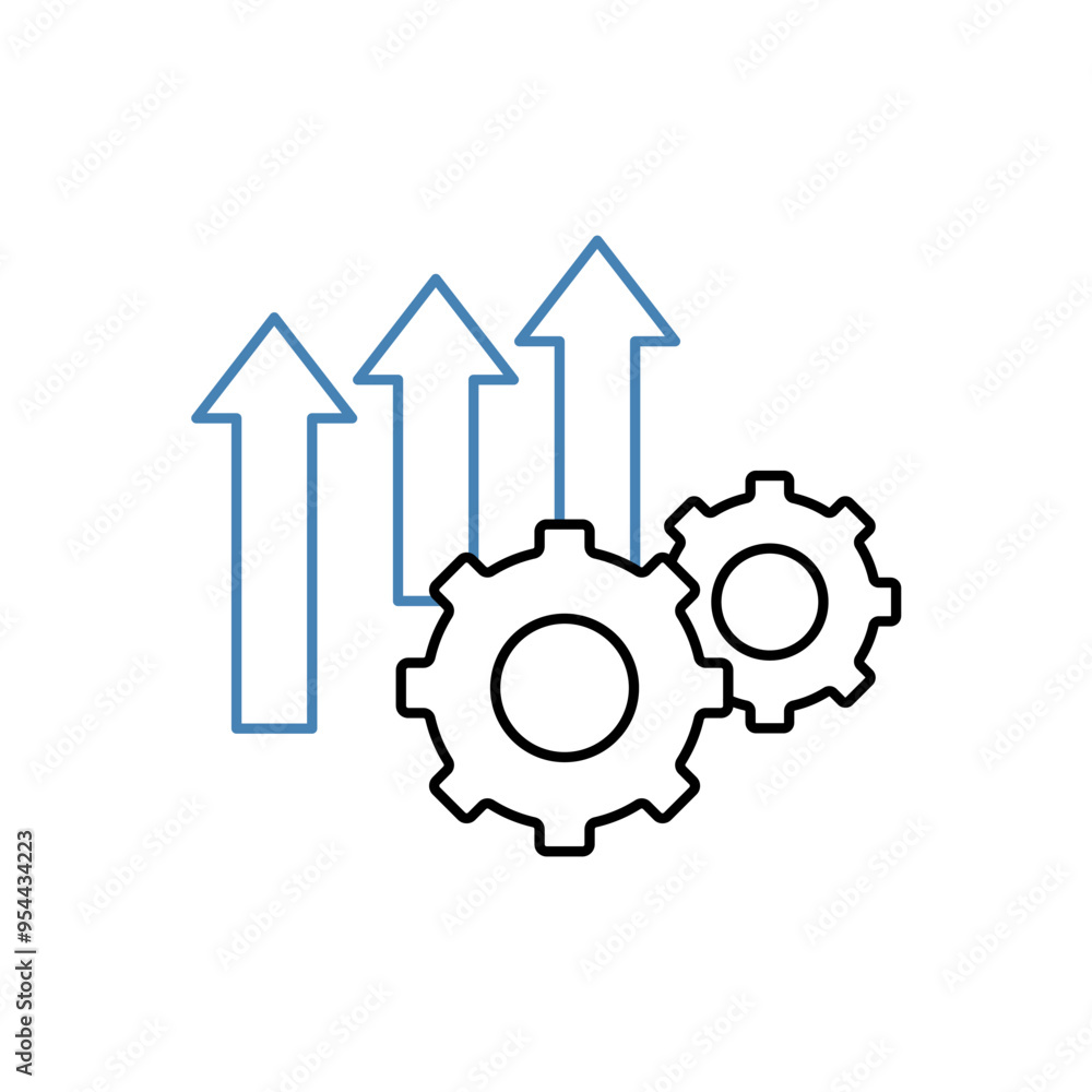 improvement concept line icon. Simple element illustration. improvement concept outline symbol design. improvement concept line icon. Simple element illustration. improvement concept outline symbol design.