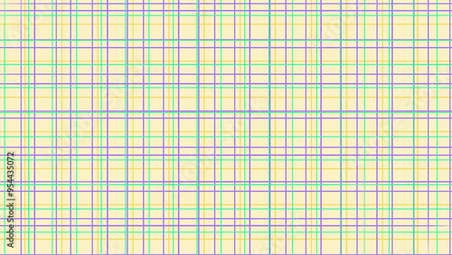 Pastel Plaid Seamless Pattern Background