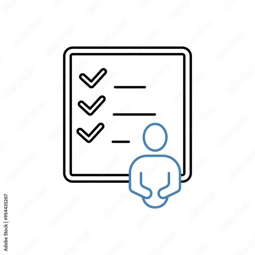 tasks concept line icon. Simple element illustration. tasks concept outline symbol design. tasks concept line icon. Simple element illustration. tasks concept outline symbol design.