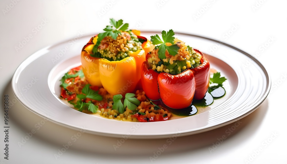 Vegan Stuffed Bell Peppers with Quinoa and Lentils Vegan Stuffed Bell Peppers with Quinoa and Lentils
