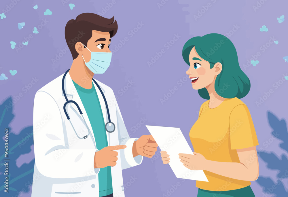 Healthcare professional and patient sharing information Healthcare professional and patient sharing information