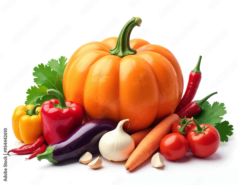 Autumn Harvest: A Bounty of Seasonal Vegetables and Pumpkins Autumn Harvest: A Bounty of Seasonal Vegetables and Pumpkins