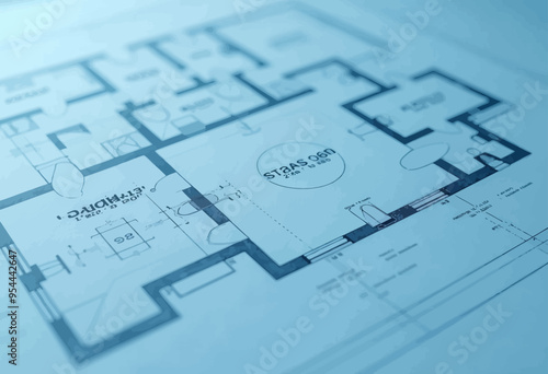 Architectural Floor Plan of a Modern House