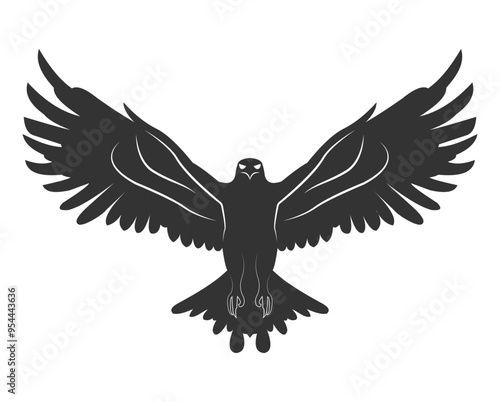 eagle with wings up