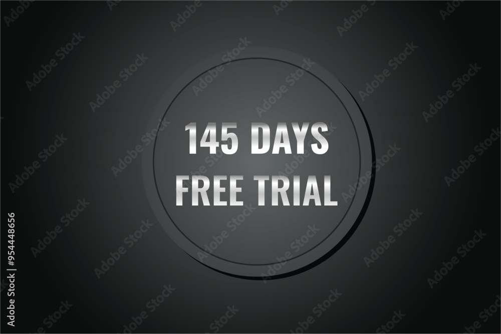 145 day free trial banner design. 145 days free banner background
