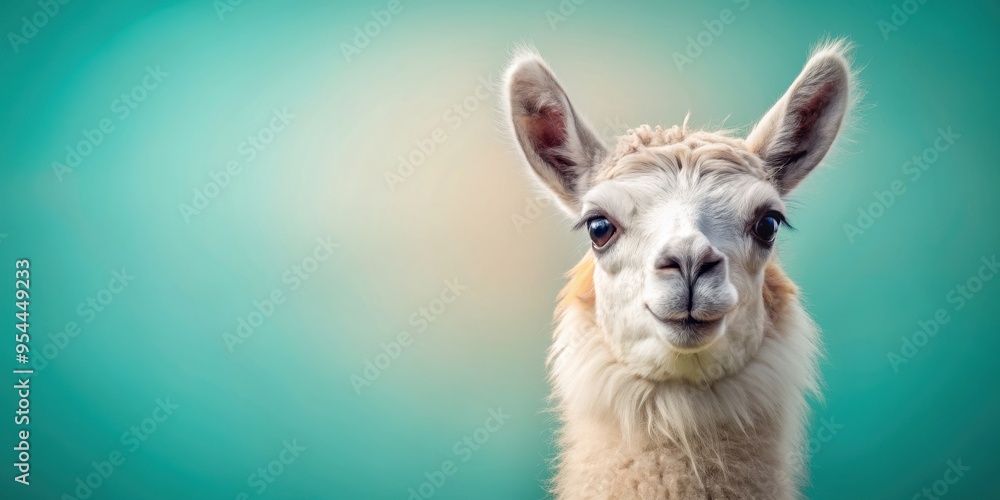 Adorable llama with a cute face on a pastel background, llama, cute, face, pastel, background, animal, fluffy Adorable llama with a cute face on a pastel background, llama, cute, face, pastel, background, animal, fluffy