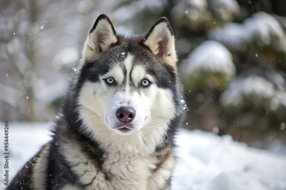 Siberian Husky in the Snow Siberian Husky in the Snow