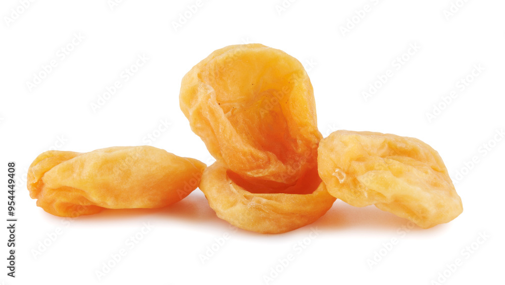 Sugar dried apricots isolated on a white background. Sugar dried apricots isolated on a white background.