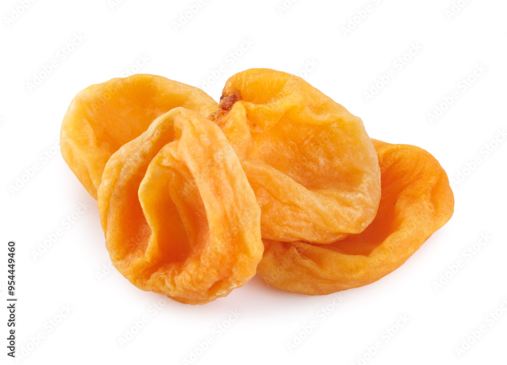 Sugar dried apricots isolated on a white background. Sugar dried apricots isolated on a white background.
