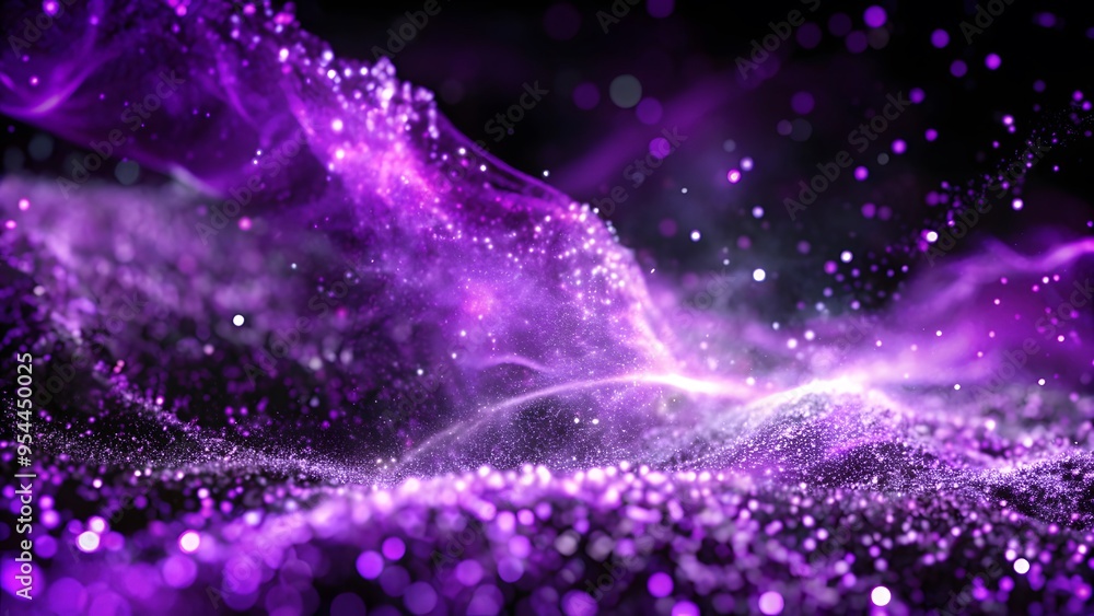Abstract background with glowing particles, Abstract flowing neon wave purple background, Abstract particles in empty space. Purple Smoke Background Abstract Smoke Wallpaper Blue Smoky Illustrated Abstract background with glowing particles, Abstract flowing neon wave purple background, Abstract particles in empty space. Purple Smoke Background Abstract Smoke Wallpaper Blue Smoky Illustrated