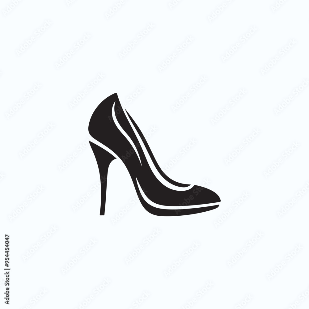 Woman footwear icon design Woman footwear icon design
