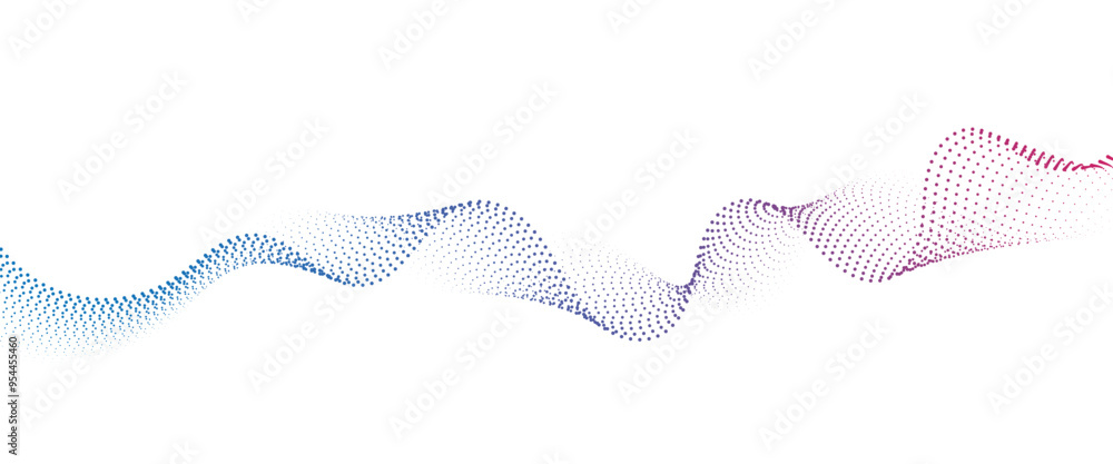 Flowing Dot Wave halftone gradient pattern on transparent background
Flowing Dot Wave halftone gradient pattern on transparent background