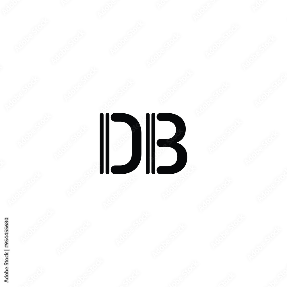 DB monogram logo design letter text name symbol monochrome logotype alphabet character simple logo DB monogram logo design letter text name symbol monochrome logotype alphabet character simple logo