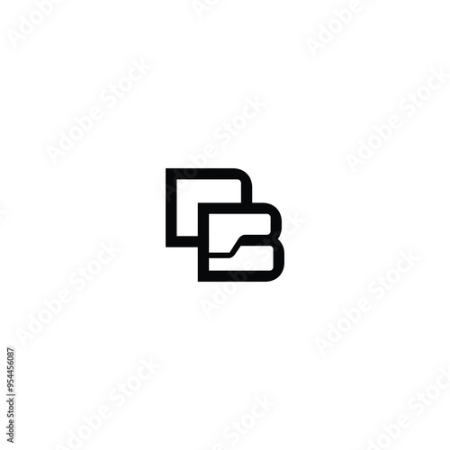 DB monogram logo design letter text name symbol monochrome logotype alphabet character simple logo