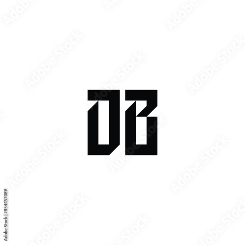 Free Download DB monogram logo design letter text name symbol monochrome logotype alphabet character simple logo - GFXLoad