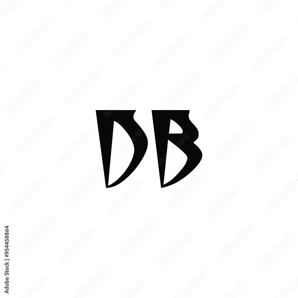 DB monogram logo design letter text name symbol monochrome logotype alphabet character simple logo DB monogram logo design letter text name symbol monochrome logotype alphabet character simple logo