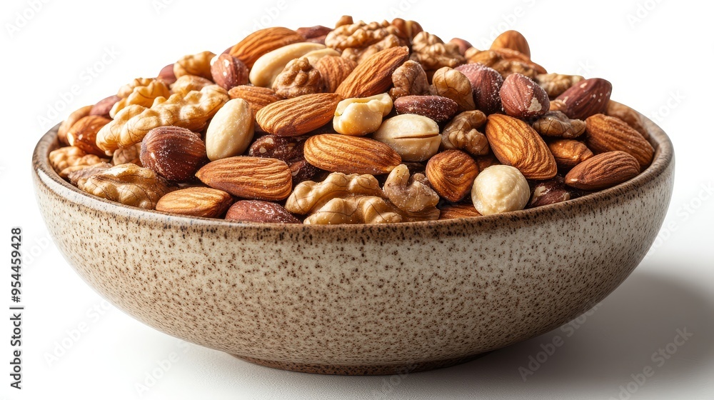 Mixed Nuts in Bowl Healthy Snack Raw Almonds Walnuts Cashews Hazelnuts Mixed Nuts in Bowl Healthy Snack Raw Almonds Walnuts Cashews Hazelnuts
