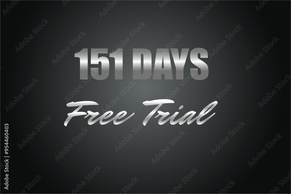 151 day free trial banner design. 151 days free banner background
151 day free trial banner design. 151 days free banner background