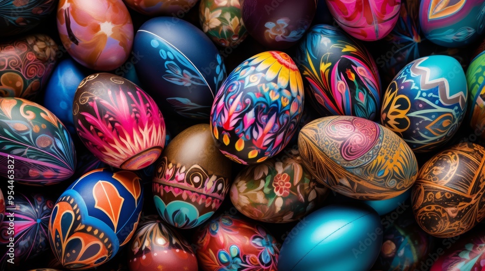 Vibrant pile of colorful easter eggs nestled in grass, celebrating the joy of springtime festivities and easter traditions with bright and festive patterns
Vibrant pile of colorful easter eggs nestled in grass, celebrating the joy of springtime festivities and easter traditions with bright and festive patterns