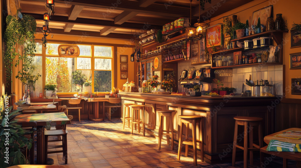 Ultra-detailed image of a family-owned restaurant, with a warm, inviting atmosphere Ultra-detailed image of a family-owned restaurant, with a warm, inviting atmosphere