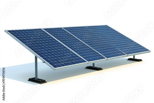 A solar panel system capturing sunlight for energy generation, showcasing modern technology and sustainability.