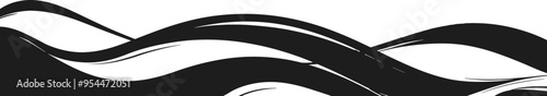 Smooth wavy lines border