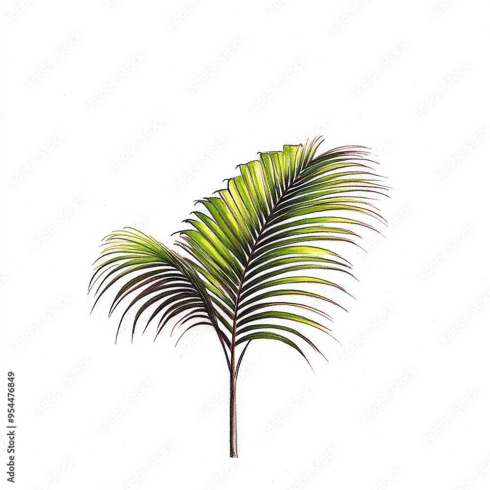 Obraz premium Palm Leaf Illustration