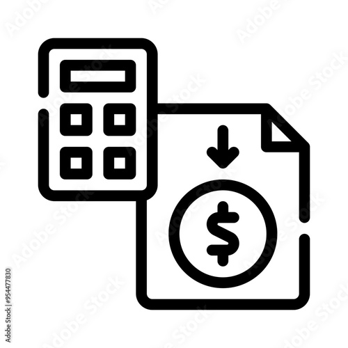 savings line icon