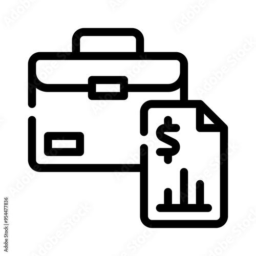 portfolio line icon
