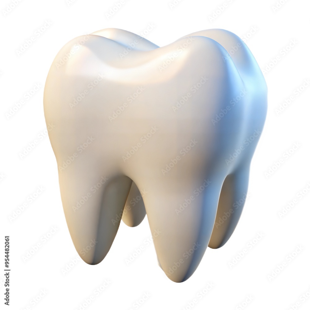 White dental tooth model, oral health concept White dental tooth model, oral health concept