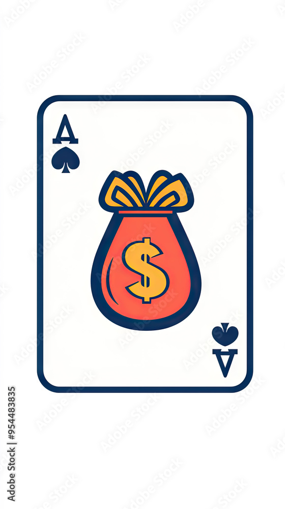 The Ace of Spades: A Lucky Hand with a Money Bag! The Ace of Spades: A Lucky Hand with a Money Bag!