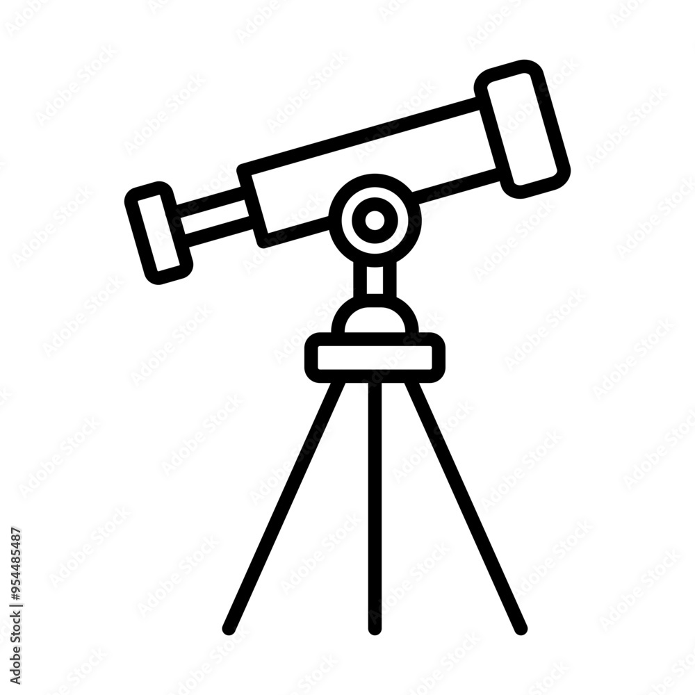 Telescope .line icon Telescope .line icon