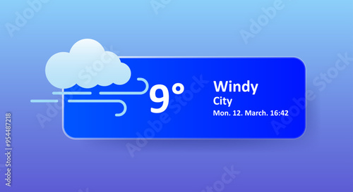 Windy 9 Degrees Celsius weather forecast, date, city location. Cloudy, overcast, cold, wind speed, air, precipitation, temperature, atmospheric pressure, Fahrenheit, conditions, UV index, synoptic