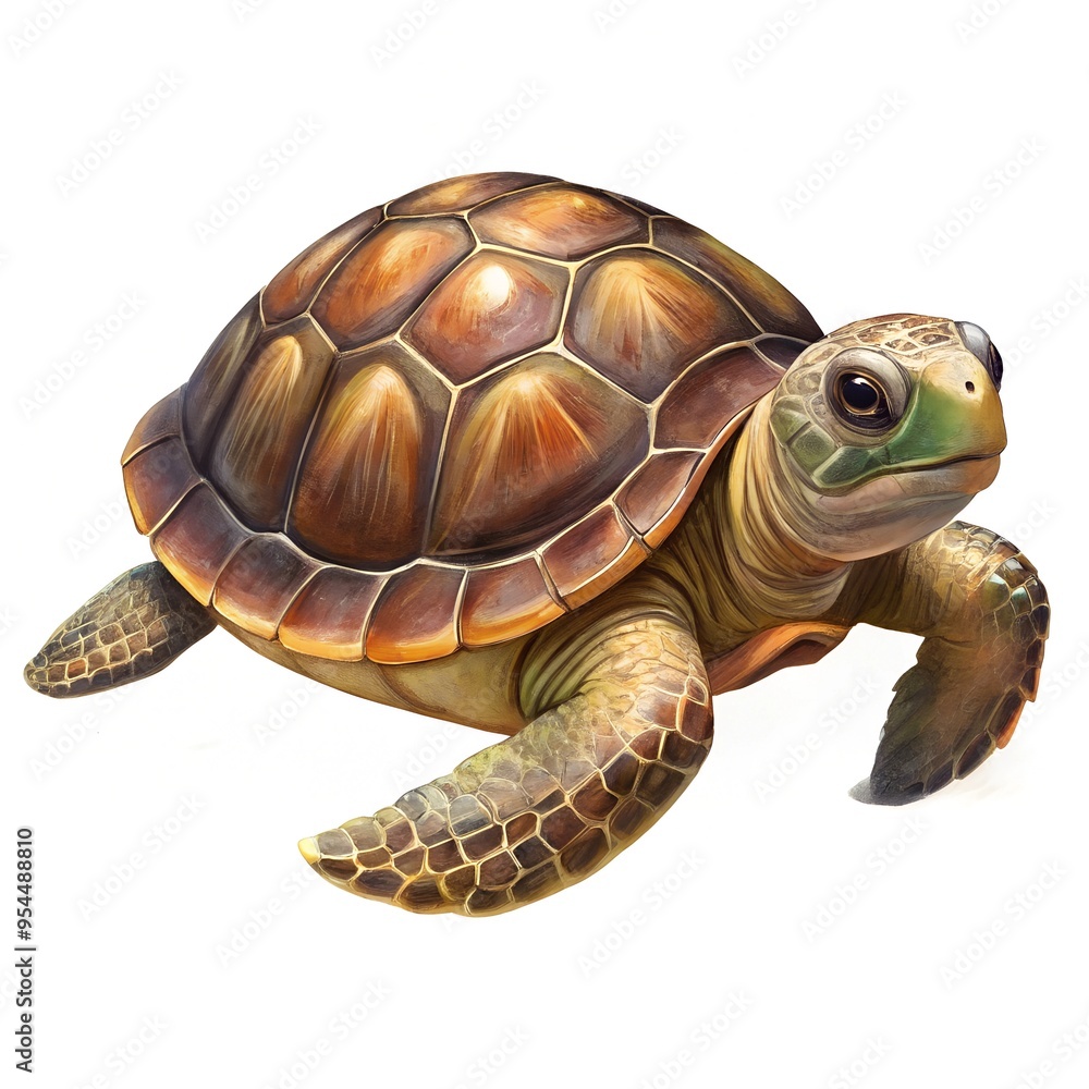 Fototapeta premium Turtle illustration isolated on white background