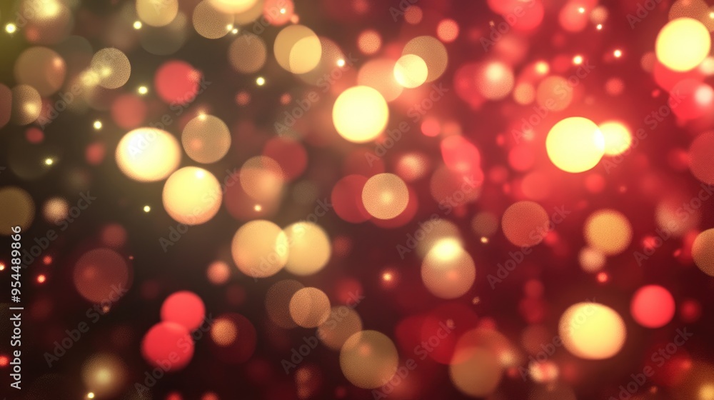 3D rendering of blurred Christmas lights for background purposes 3D rendering of blurred Christmas lights for background purposes