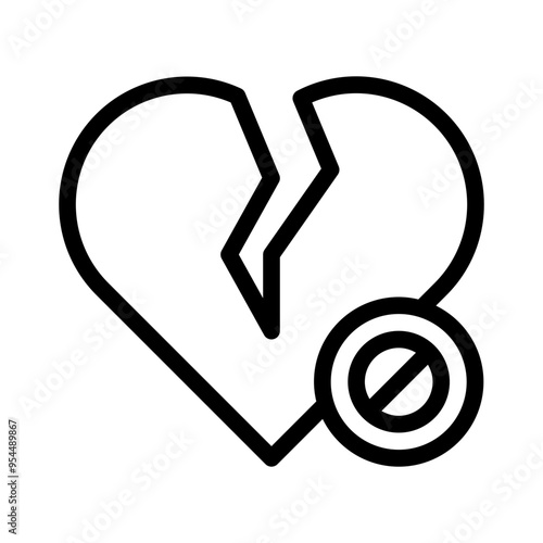 heartbreak line icon