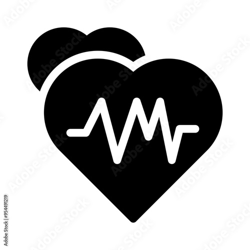 heartbeat glyph icon