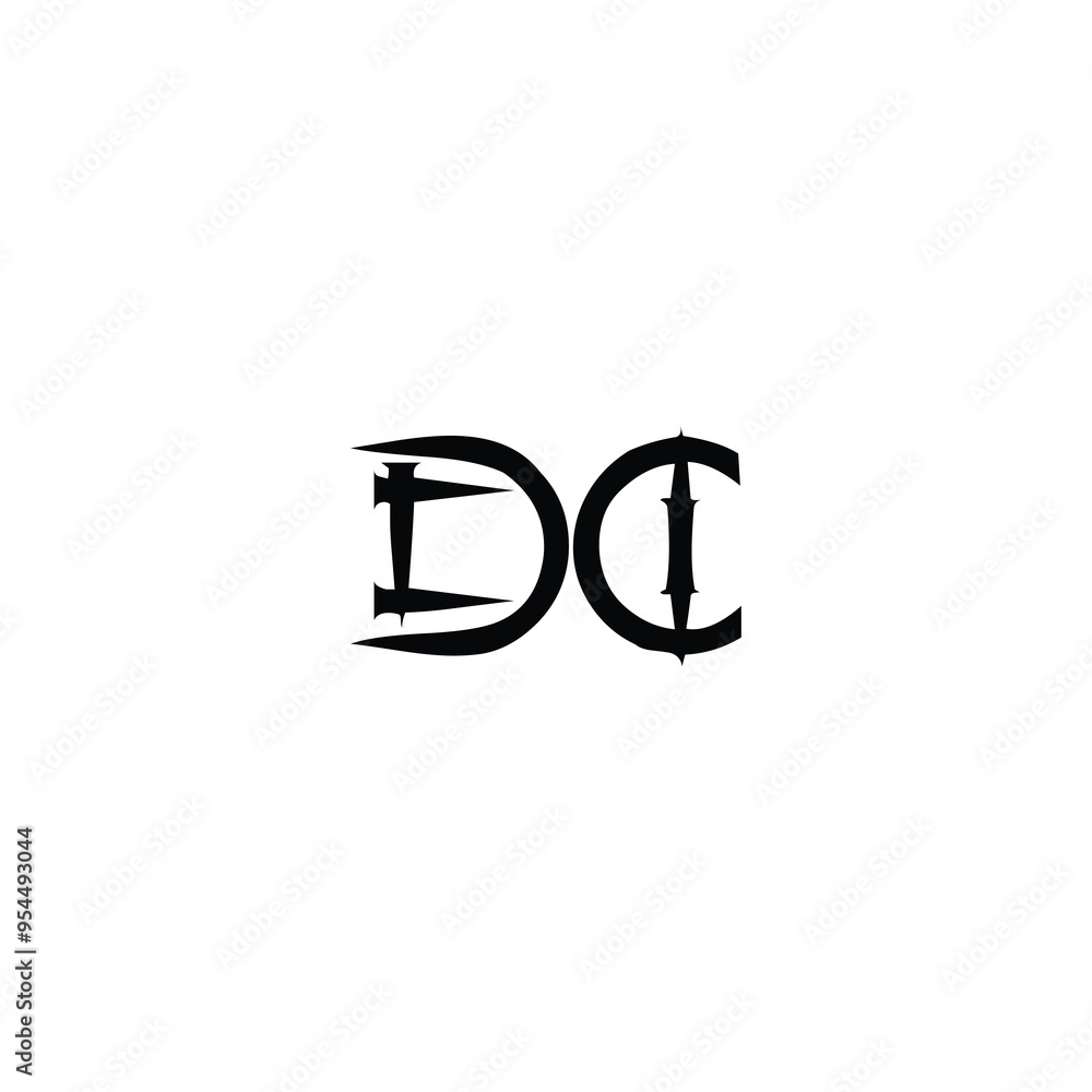 DC monogram logo design letter text name symbol monochrome logotype alphabet character simple logo DC monogram logo design letter text name symbol monochrome logotype alphabet character simple logo