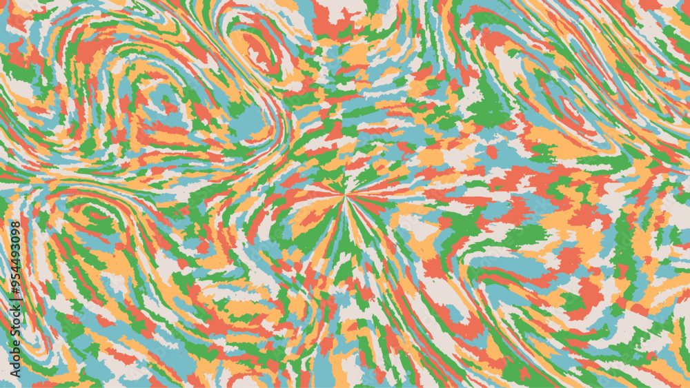 Fototapeta premium Colorful marble acrylic seamless pattern, water texture, watercolor marble background. Vector illustration.