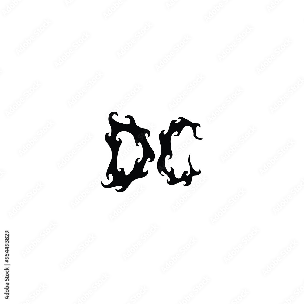 DC monogram logo design letter text name symbol monochrome logotype alphabet character simple logo DC monogram logo design letter text name symbol monochrome logotype alphabet character simple logo