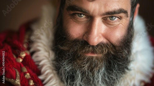 Close up photo Santa Clause