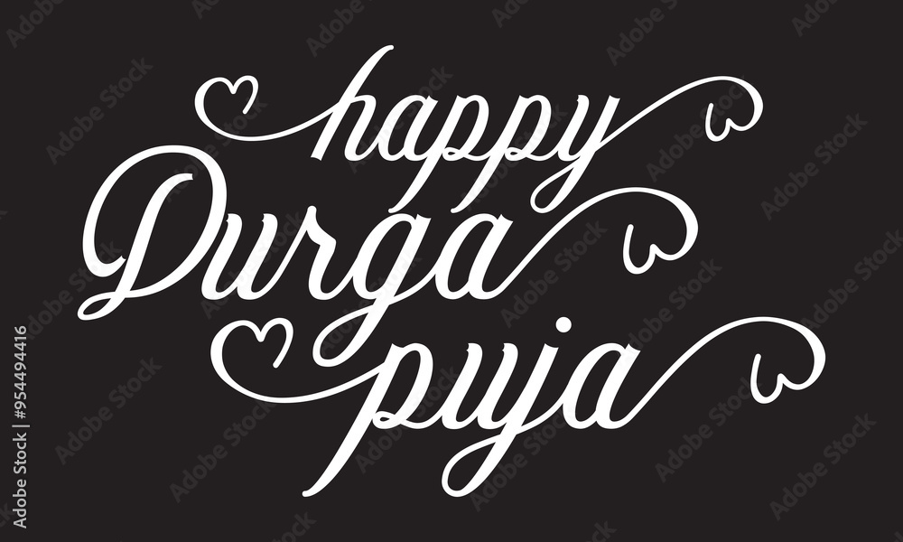  Happy Durga Puja, Dussehra, and Navratri Celebration Concept for Web Banner, Poster, Social Media Post, T-shirt, and  Advertising. happy Durga puja illustrations. EPS 10