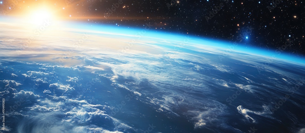 3D cartoon depiction of space in realistic style and 4K resolution