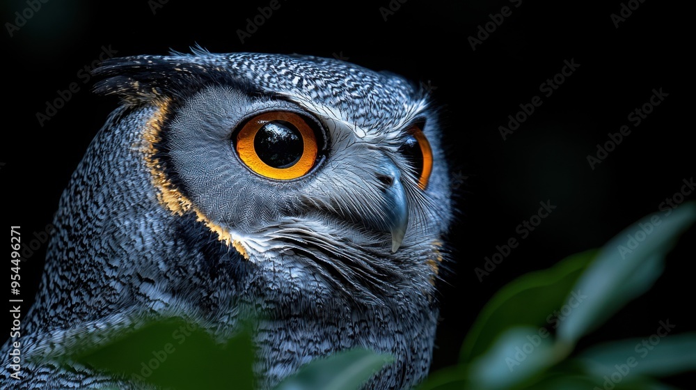 Obraz premium Owl on dark background